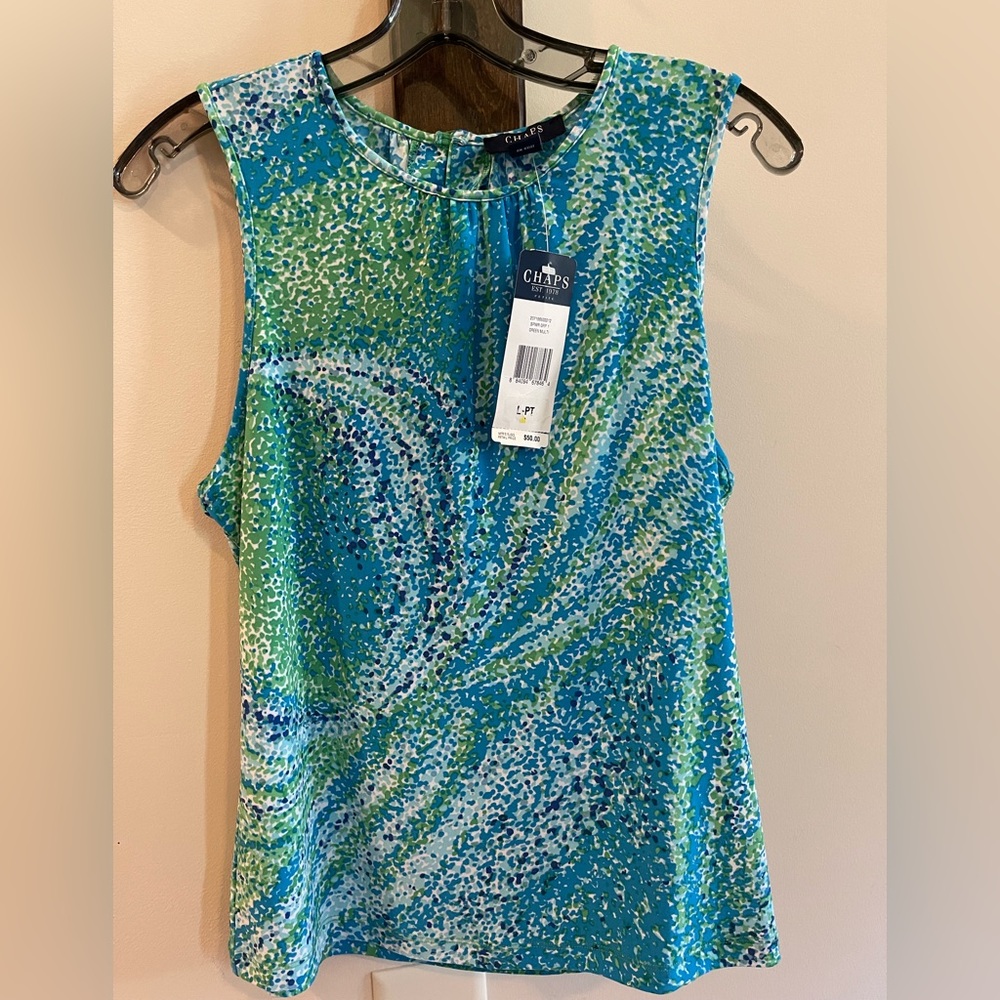 Chaps, large petite, sleeveless